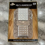 Furniture Felt Pads Bumper Kit 218 Pcs Adhesive Sm Tear Package Parker & Bailey. Fixed Price $14.99.