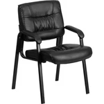 Flash Furniture Bonded Leather Side Chair, Black BT-1404-GG. Fixed Price $174.99.