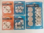 Everbuilt 5/8" Rubber Leg Tips 1" Threaded Felt Stem Glides Lot Furniture 36 Pcs. Fixed Price $15.99.