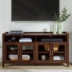 Better Homes & Gardens Farmhouse Console Stand Glass Doors For Tvs Up To 65". Fixed Price $271.97.