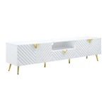 Acme Gaines Tv Stand White High Gloss Finish. Fixed Price $474.28.