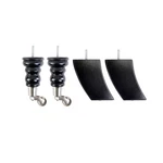 4 Wooden Legs With Castors For Sofa Chair Footstool Replacement Feet. Fixed Price $47.96.