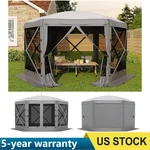 Pop Up Gazebo Tent 12X12 Ft Patio Garden Camping Canopy 6 Sided Sun Shelter. Fixed Price $149.99.