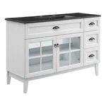 Modway Isle 48" Wood/ceramic Single Bathroom Vanity Cabinet White/black. Fixed Price $647.33.