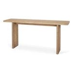 Mercana Grier 65" Light Brown Solid Wood W/ Cane Console Table. Fixed Price $1085.99.