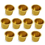 10-PACK Gold Jumbo Aluminum Cup Drink Holder For Car/truck/camper/rv/marine Boat. Fixed Price $32.98.