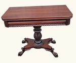 19TH Century American Mahogany Console / Breakfast Game Table. Fixed Price $2200.00.