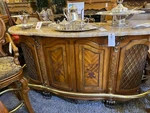 Aico By Michael Amini Venetian Bar With Marble Top. Fixed Price $2195.00.