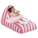 Chairs For Kids, 39.4"D X 23.6"W 23.2"H Pink Stripes. Fixed Price $39.54.