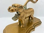 Large Antique Victorian Nutcracker 19TH Century Brass Lion Sculpture 9LBS. Fixed Price $399.00.