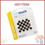 Softtouch 3/8" Round Self-stick Felt Pads, Brown (84 Pack). Fixed Price $10.00.