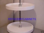 Kv Lazy Susan Set 24 " Full Round White- Clearance. Fixed Price $80.96.