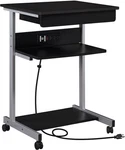 Yaheetech 22 In Laptop Computer Table Home Office Desk With Power Outlet For Sma. Fixed Price $70.00.