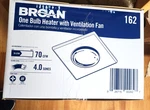 Broan-nutone 162 Type Ic Infrared Single-bulb Ceiling Heater With Fan White. Fixed Price $71.75.