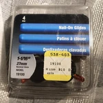Shepherd #19100 Nickel Metal Nail-on Glides 1-1/16" 27MM Nominal New Furniture. Fixed Price $5.00.