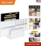 128 Count Clear Silicone Sound Dampening Pads Unique Shapes For All Furniture. Fixed Price $16.99.