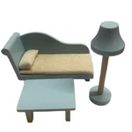 Kidkraft Majestic Mansion Dollhouse Furniture 3 Pc Chaise Lounge Couch Set. Fixed Price $29.95.
