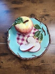 Ganz Bella Casa Apple Ceramic Wall Hanging Plate Kitchen Country Decor 8IN. Fixed Price $14.00.