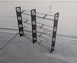 Boltz Usa Black Metal Steel Cd Holder Storage Rack Shelf Industrial Holds 440. Fixed Price $405.00.