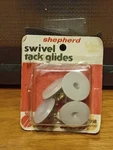 Shepherd Swivel Nail-on Glides 1" #9098 Easy Non-rust Base Nonmark 4 Pack. Fixed Price $12.49.