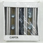 New Ikea 000.545.64 Capita Furniture Leg (set Of 4) 6-1/4" Stainless Round Base. Fixed Price $39.87.