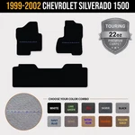 Vintage Script Logo Front & Rear Runner Floor Mats For 99-02 Silverado 1500 #alc. Fixed Price $175.10.