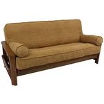 Blazing Needles Solid Microsuede Double Corded 8IN 9IN Futon Cover Set. Fixed Price $85.79.
