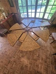 Vintage Theodore Alexander Patent Jupe Dining Table. Fixed Price $3500.00.