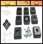 Large Square Rubber Feet Bumpers With Stainless Screws Heavy Duty, Non-marking. Fixed Price $28.79.