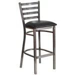 Flash Hercules Ladder Barstool, Black Vinyl XU-DG697BLAD-CLR-BAR-BLKV-GG. Fixed Price $154.99.