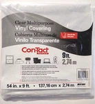 Con-tact Brand Clear Multipurpose Vinyl 54" X 9'. Fixed Price $10.75.