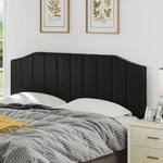 Velvet King Size Headboard, Wall Mount, Easy Assembly, Black Comfort Style. Fixed Price $216.99.