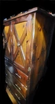 Solid Wood Armoire With Doors And Drawers. Fixed Price $200.00.