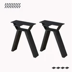 Set 2 16" Coffee Table Legs Cast Iron Metal Desk Bench Furniture. Fixed Price $136.49.