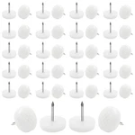 Unlorspy 100 Pcs White Nail On Furniture Glides, 19MM/3/4. Fixed Price $12.49.