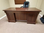 Sauder Palladia Wood 6-DRAWERS Executive Desk Cherry(chair Not Included). Fixed Price $200.00.