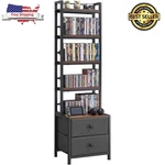 Cd Dvd 5 Tier Rack Storage Organizer Cabinet Tower Shelf Multimedia Holder. Fixed Price $88.89.
