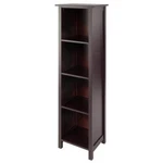 Winsome Wood Storage Shelf 4-SECTION 55 In. Tall Walnut Finish Home Organizer. Fixed Price $129.15.