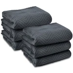 6 Moving Blanket Furniture Pads - Ultra Thick Pro 40" X 72" Black. Fixed Price $36.99.