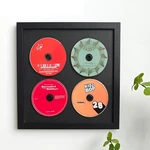 Wall Record Rack,music Album Box,cd Case Solid Wood Frame.black .... Fixed Price $36.59.