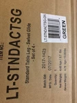 ECR4KIDS Standard Legs With Swivel Glide 18" - 25" Set Of Green. Fixed Price $10.00.