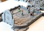 Modular Dungeon Walls And Doors For Dnd 3D Printed Tabletop Rpg Gaming Terrain. Fixed Price $9.99.