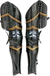 Armor Gothic Leg Set Medieval Steel Full Guard Black Knight Warrior. Fixed Price $177.45.