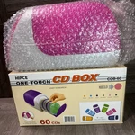 New Y2K Cd & Dvd Storage Box One Touch Sliding Door Holds 60 Baby Pink Hipce. Fixed Price $84.99.