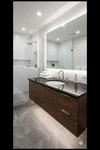 Black Granite Counter Top With White Sink. And Faucet Cutouts 12 Sq Ft. Fixed Price $500.00.