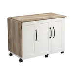 Sauder Miscellaneous Storage Sewing Cart, Drop-leaf Craft Table,. Fixed Price $369.99.