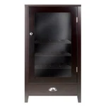 Winsome Bordeaux Modular Transitional Solid Wood Home Bar Cabinet Espresso. Fixed Price $215.24.