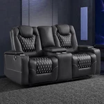 Ebello Faux Leather Power Reclining Loveseat 2 Electric Recliner Sofa Chair. Fixed Price $599.44.