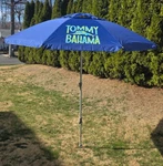 Tommy Bahama 7' Beach Umbrella With Sand Anchor & Tilt Navy/blue-item 1327294. Fixed Price $45.00.