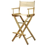 Casual Home 30 Directors Chair Natural Frame-with Wheat Canvas Bar Height. Fixed Price $138.11.